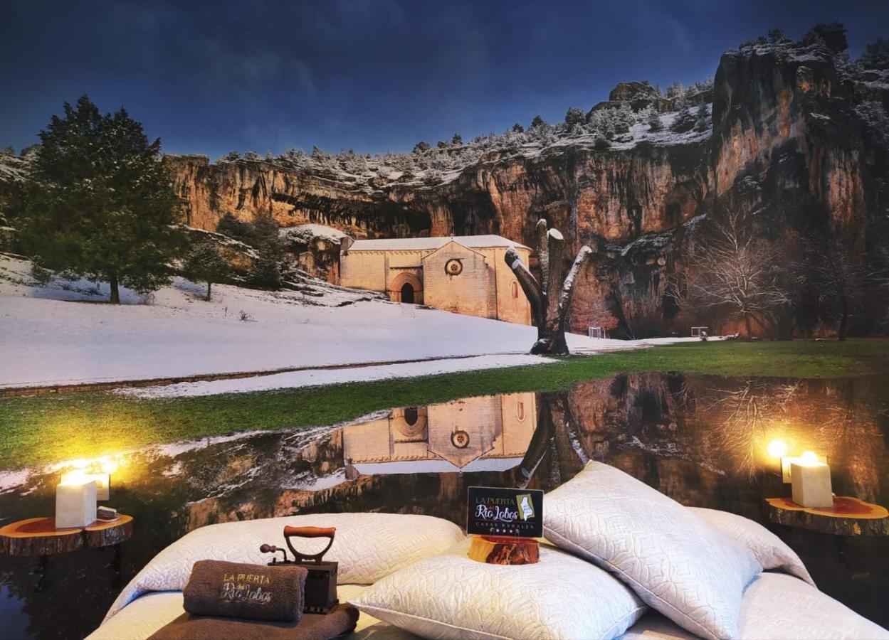 Casa Rural La Puerta Del Rio Lobos San Leonardo de Yagüe Kültér fotó